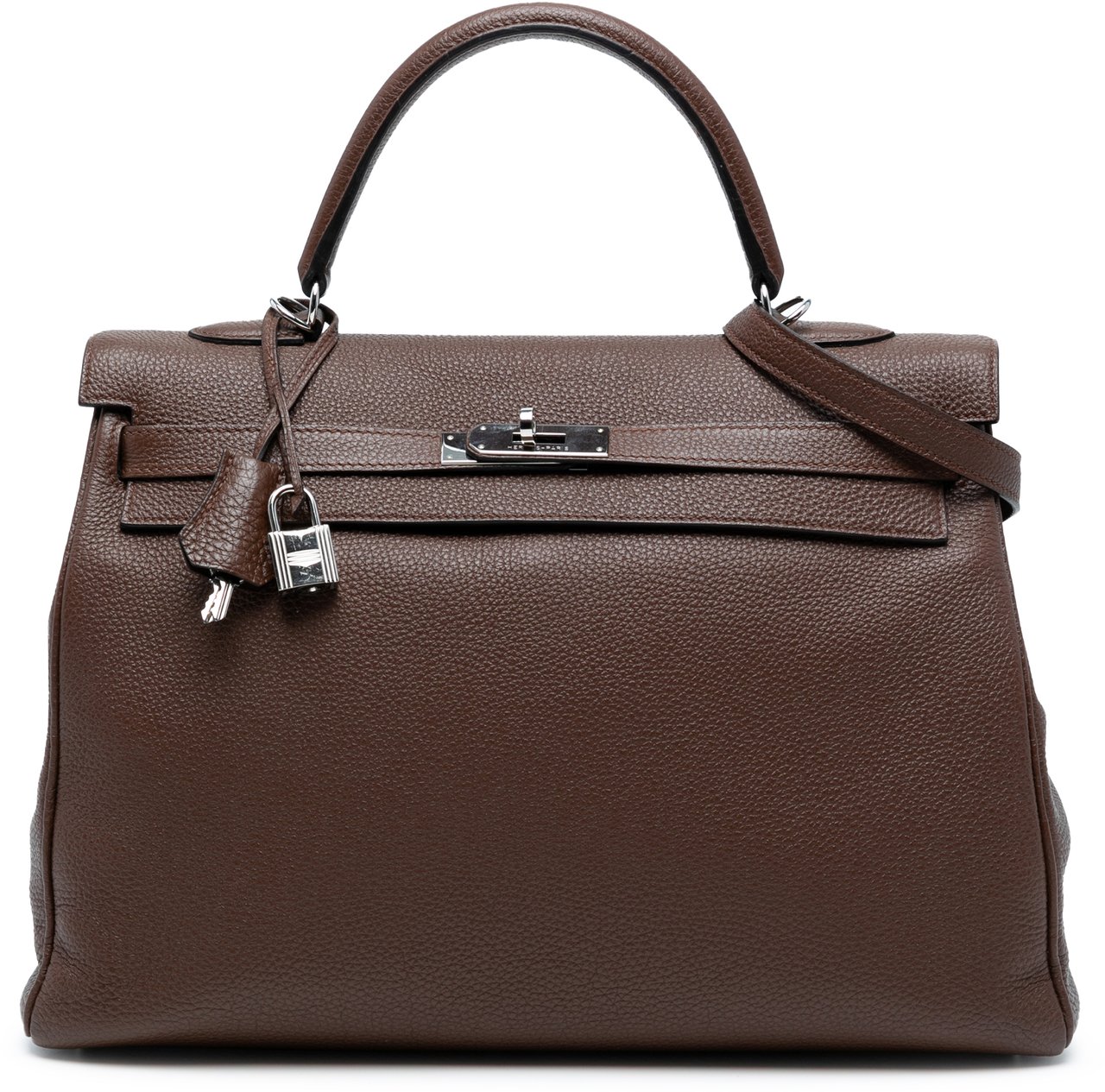 Hermès Togo Kelly II Retourne 35 Bruin