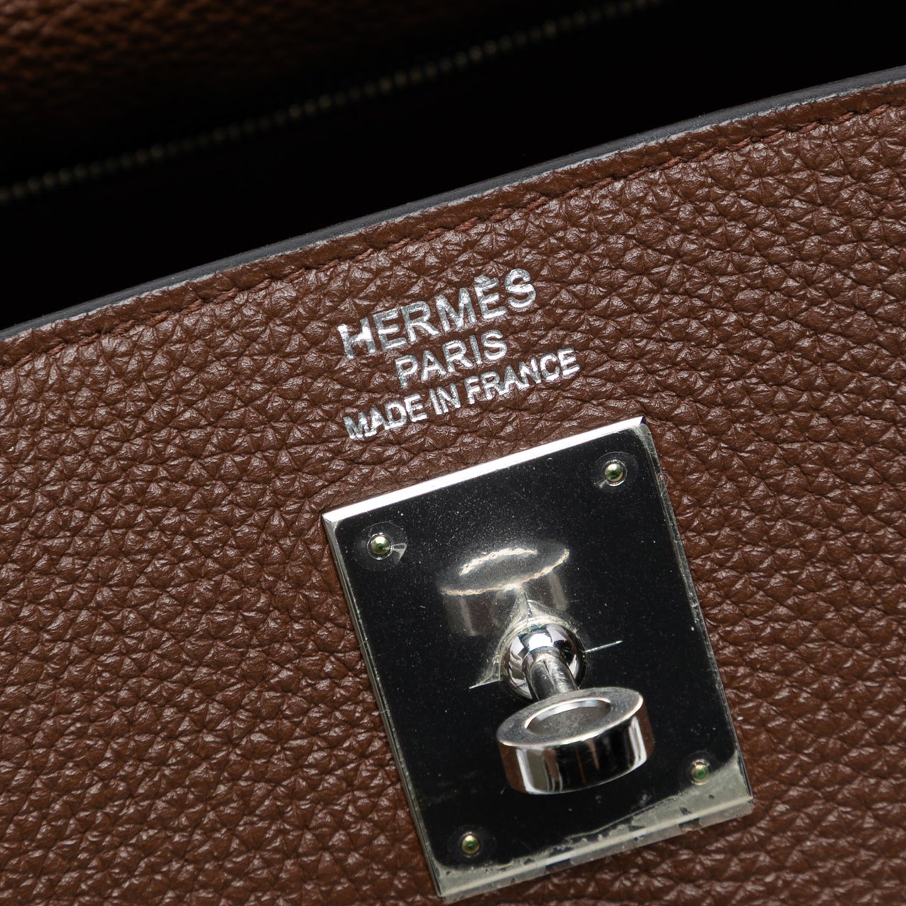 Hermès Togo Kelly II Retourne 35 Bruin