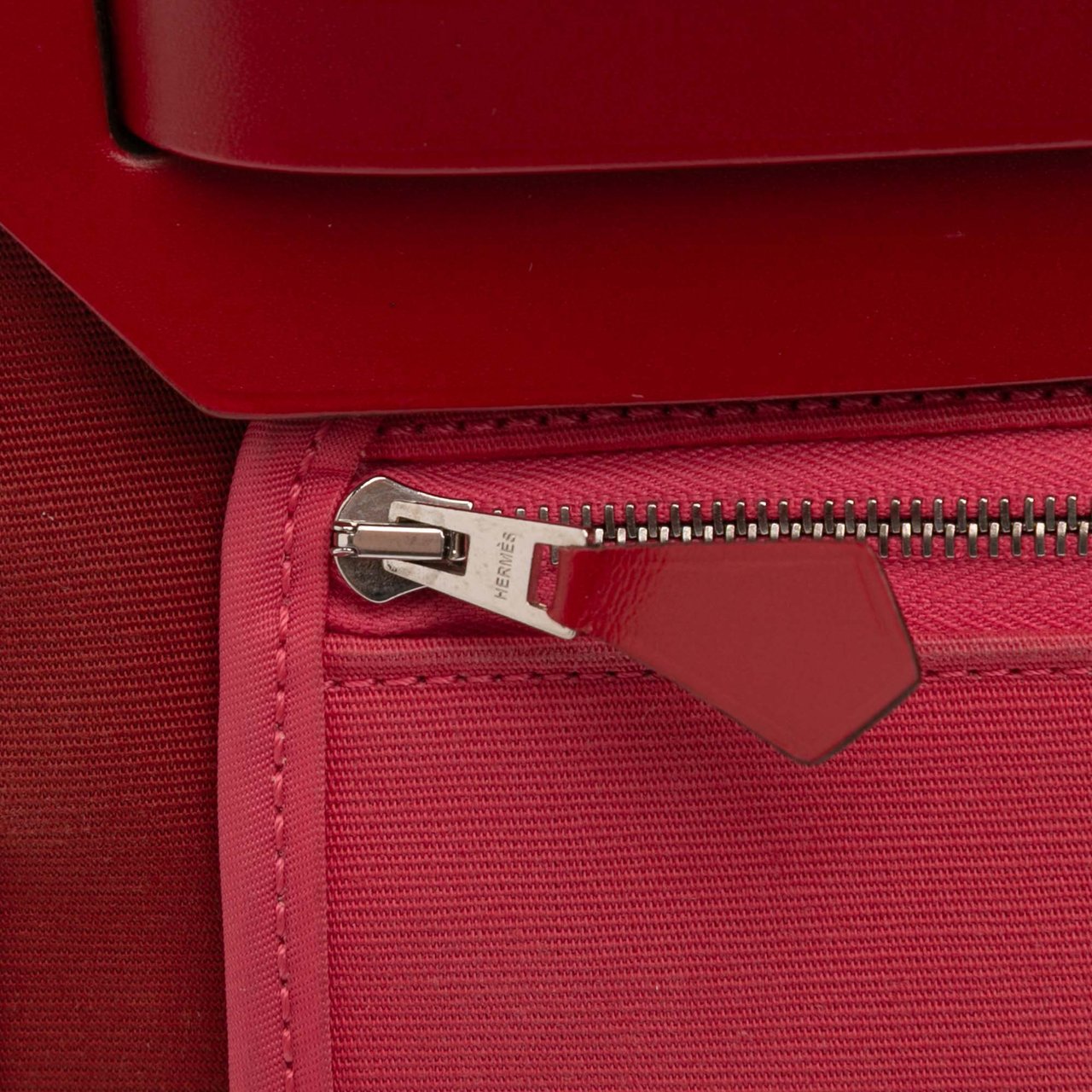 Hermès Toile Herbag Zip Retourne Verso 31 Rood