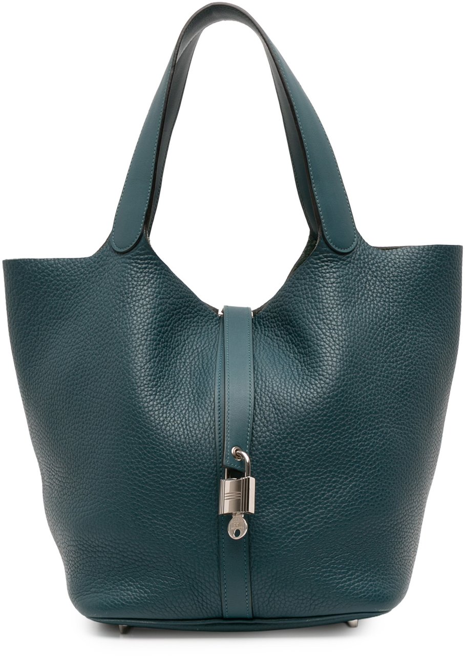 Hermès Clemence Picotin Lock 26 Blauw