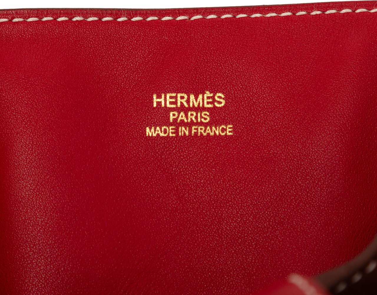 Hermès Veau Sikkim Double Sens 28 Rood