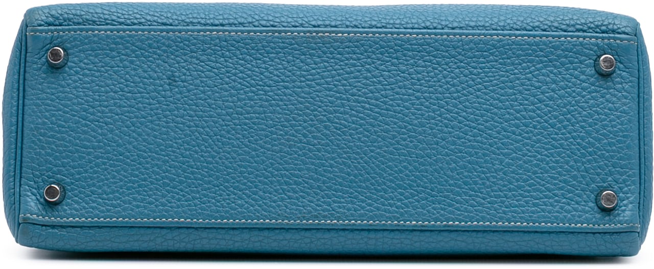 Hermès Togo Kelly II Retourne 32 Blauw