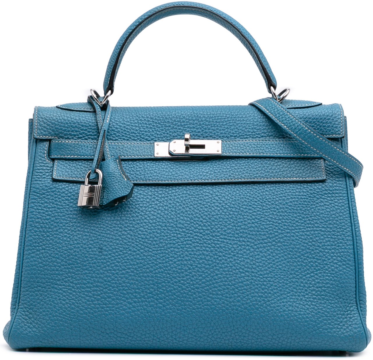 Hermès Togo Kelly II Retourne 32 Blauw