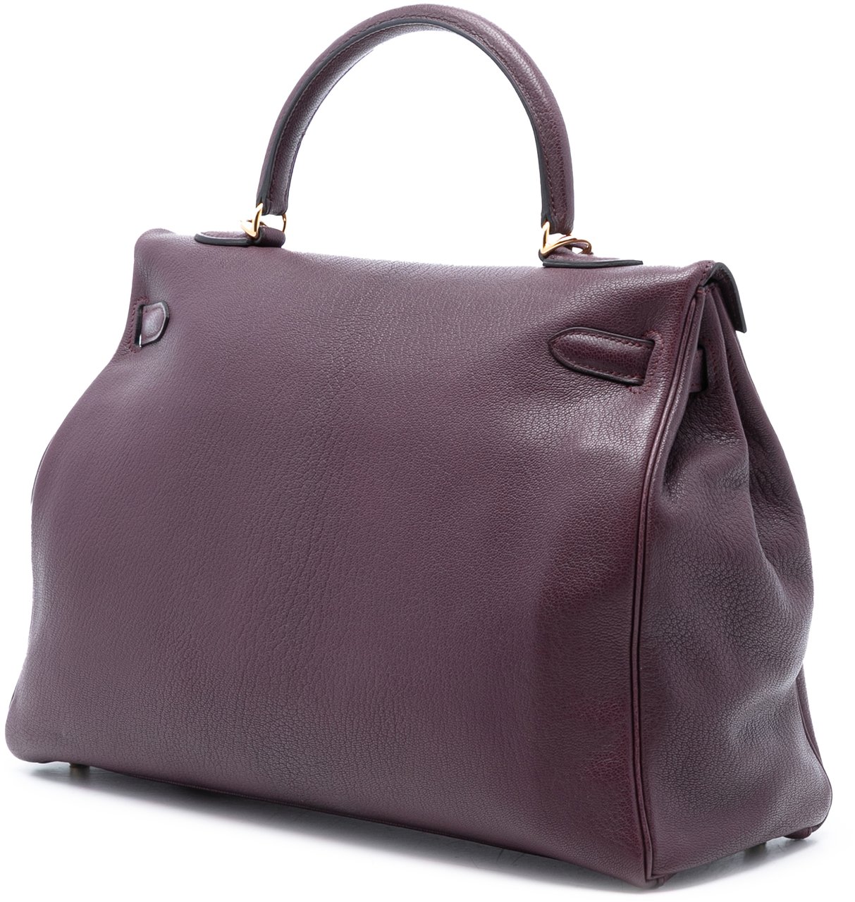 Hermès Chevre Mysore Kelly II Retourne 35 Paars