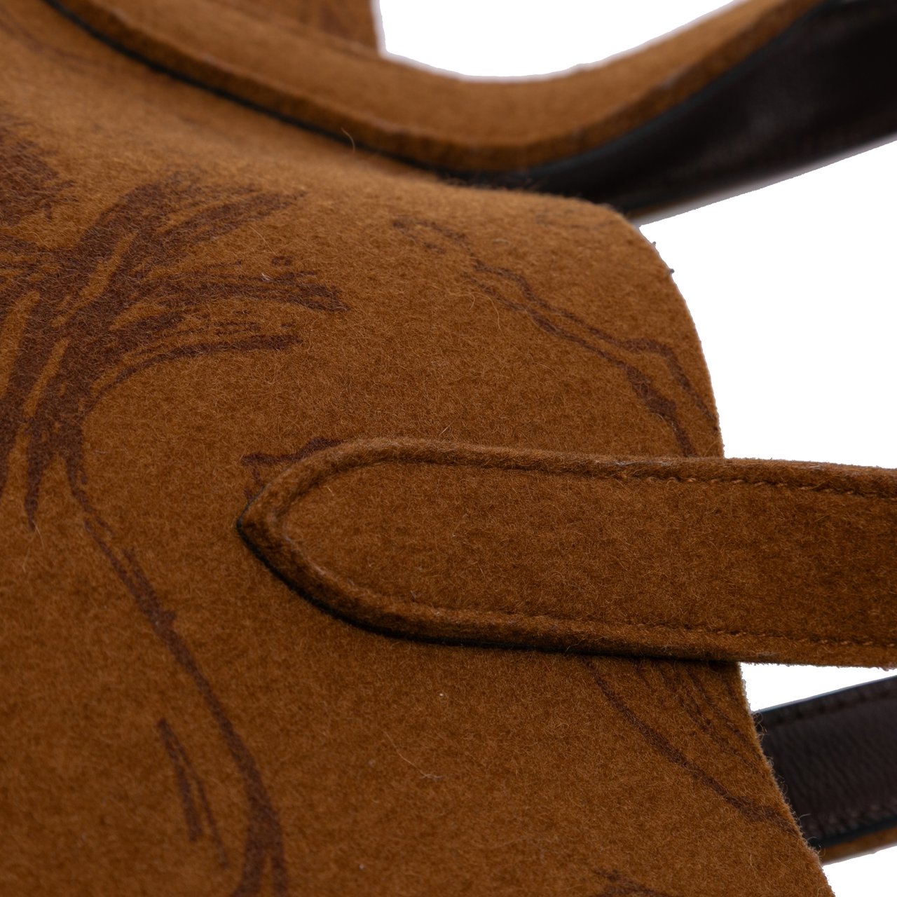 Hermès Printed Felt Carrimi Tote MM Bruin