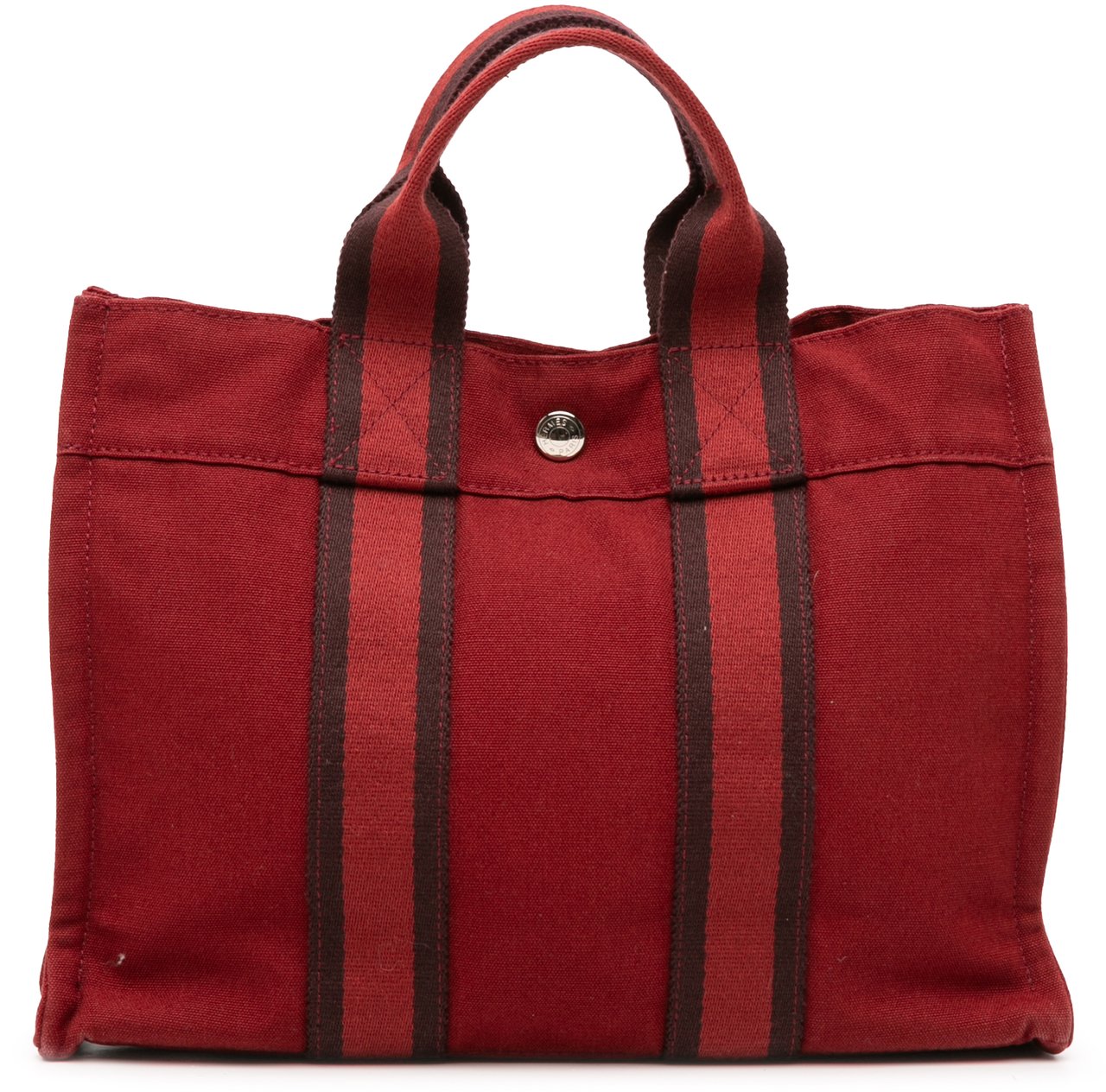 Hermès Canvas Fourre Tout PM Rood