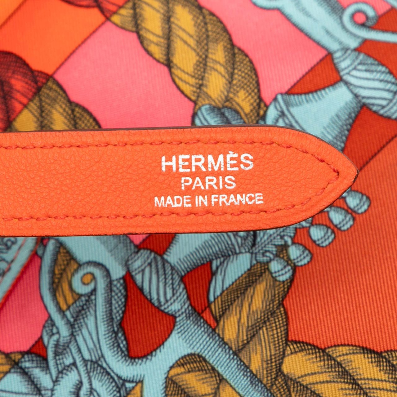 Hermès Silk and Barenia Della Cavalleria Silky City 33 Oranje