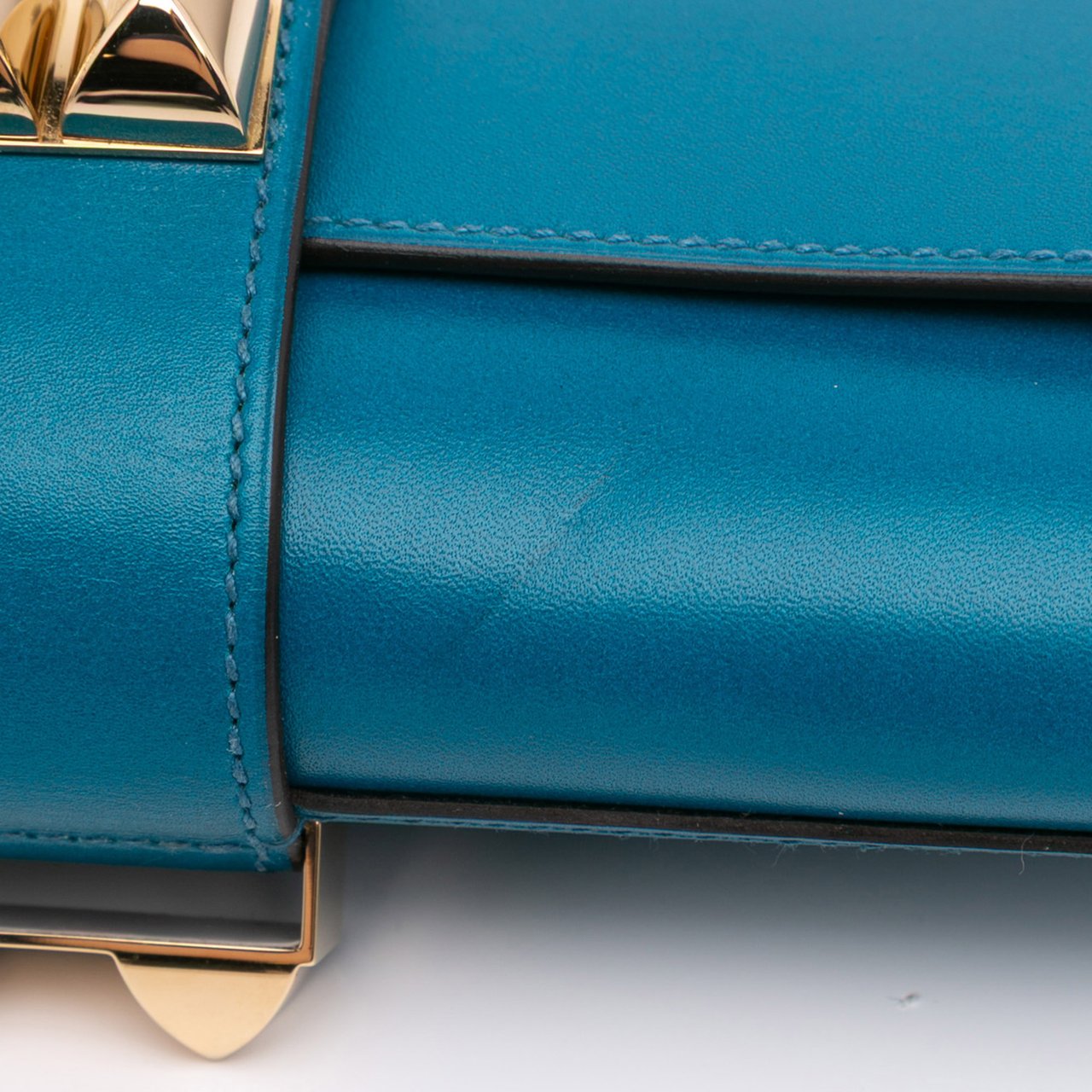 Hermès Tadelakt Medor Clutch 23 Blauw