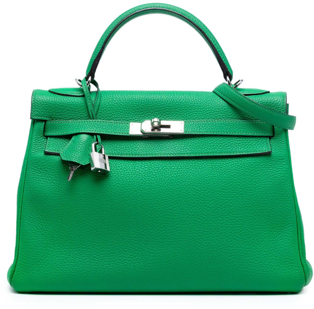 Hermès Togo Kelly II Retourne 32 Groen