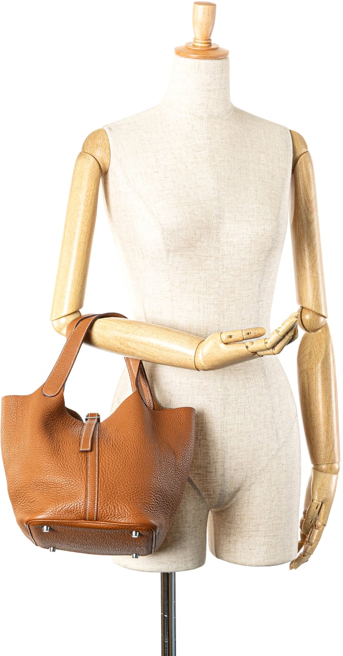 Hermès Clemence Picotin 22 Bruin
