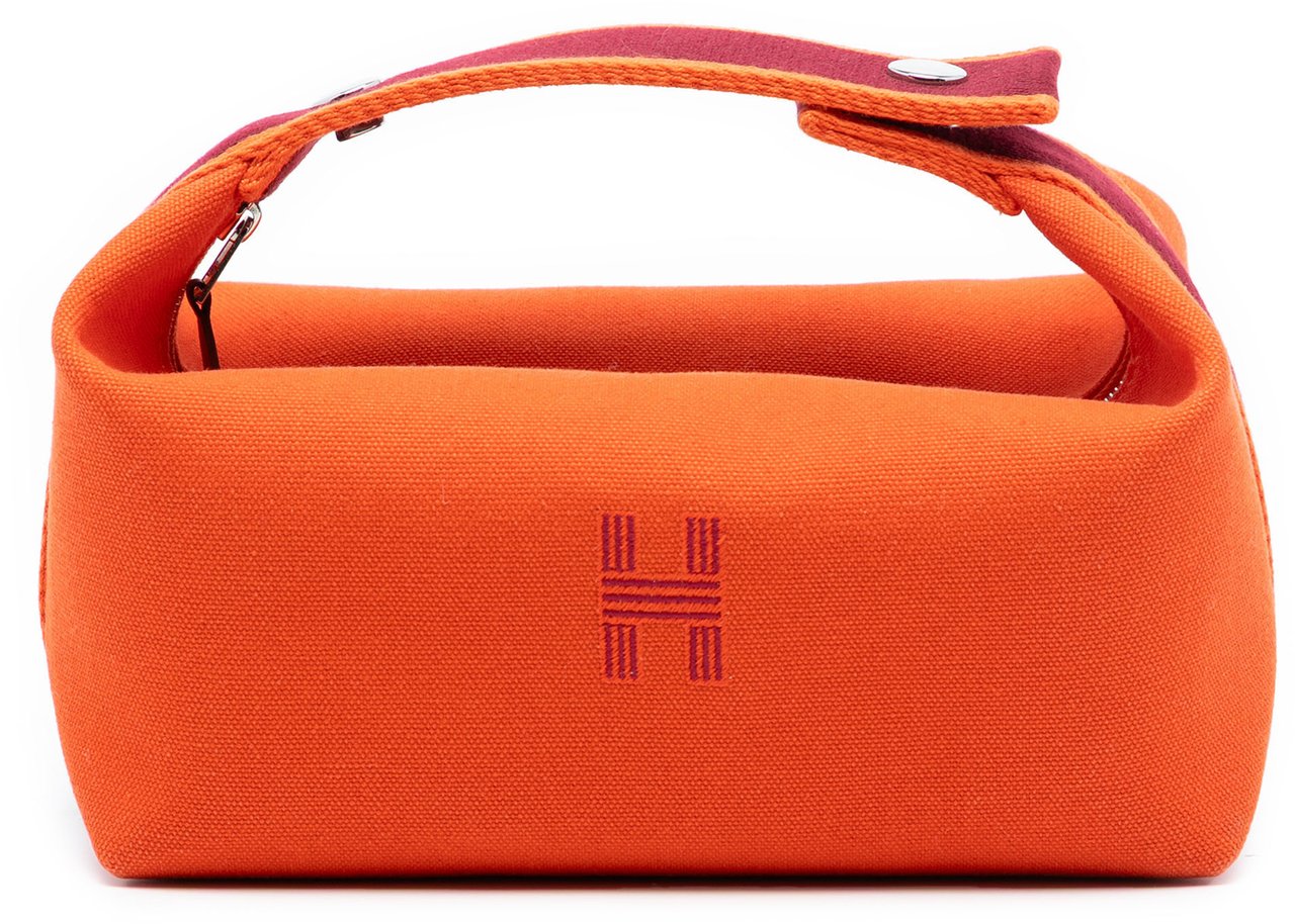 Hermès Small Toile Bride A Brac Case Oranje