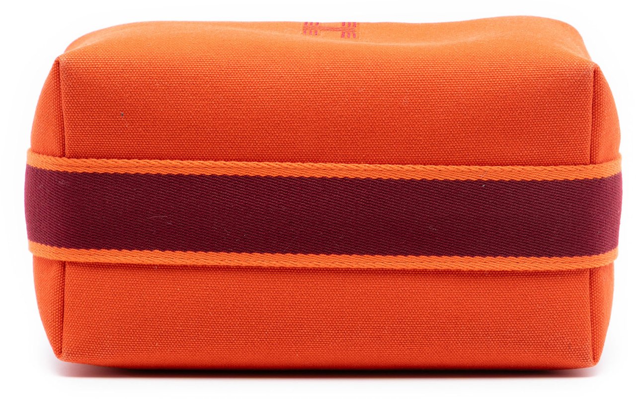 Hermès Small Toile Bride A Brac Case Oranje