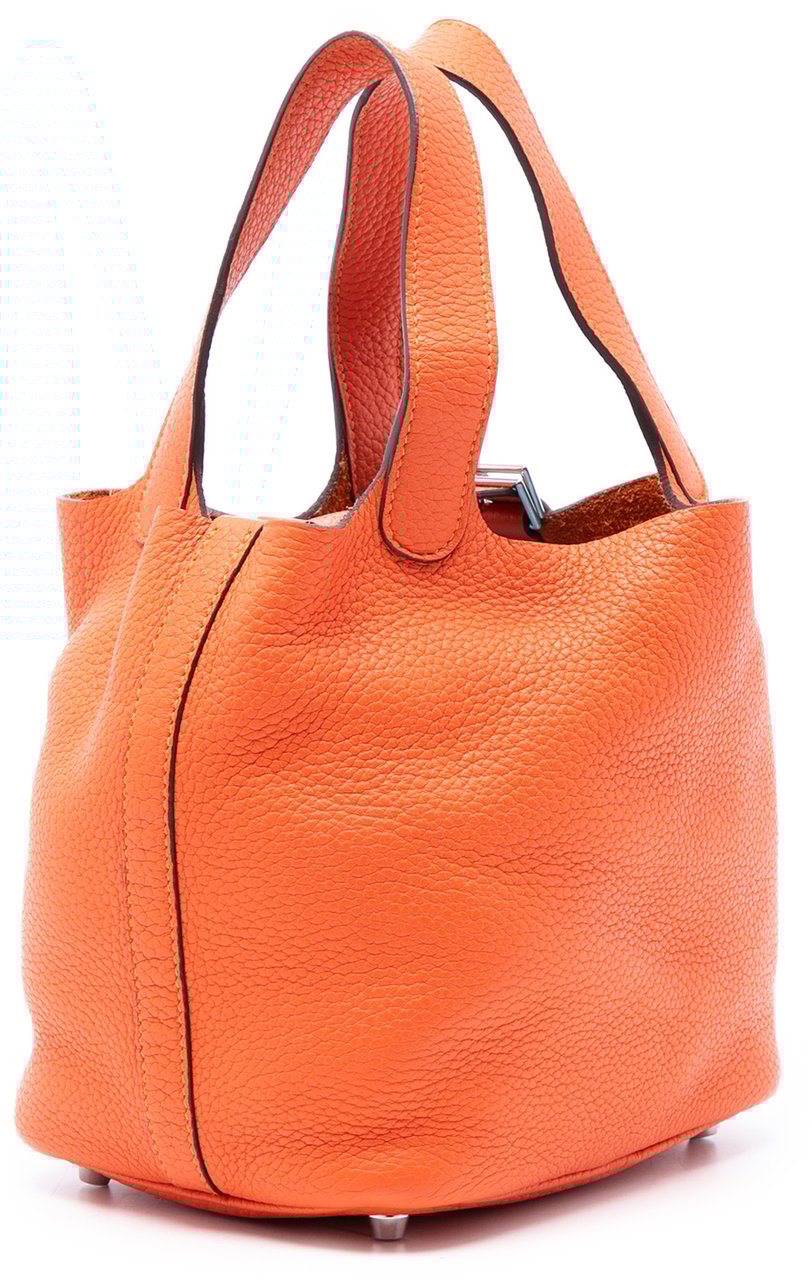 Hermès Clemence Picotin Lock 18 Oranje