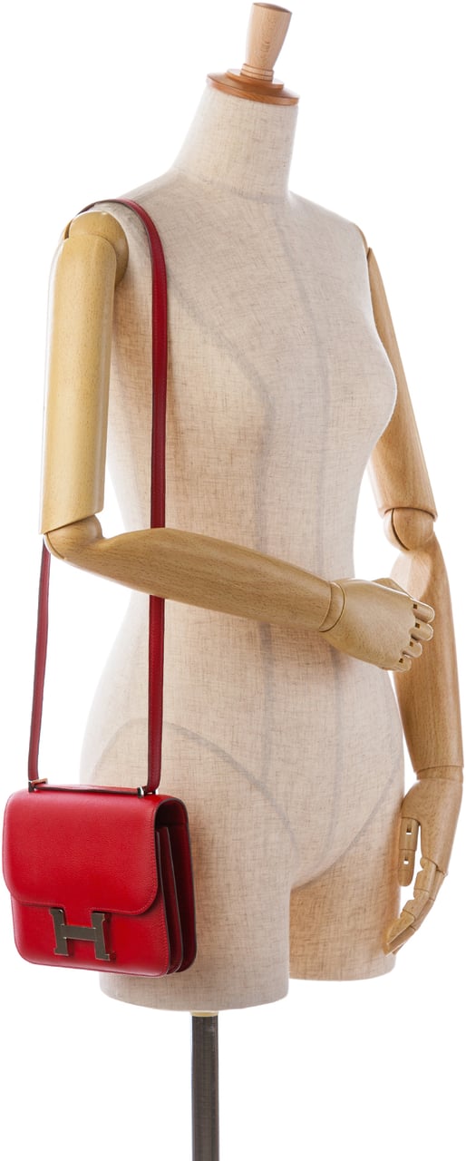 Hermès Mini Evercolor Constance 18 Rood