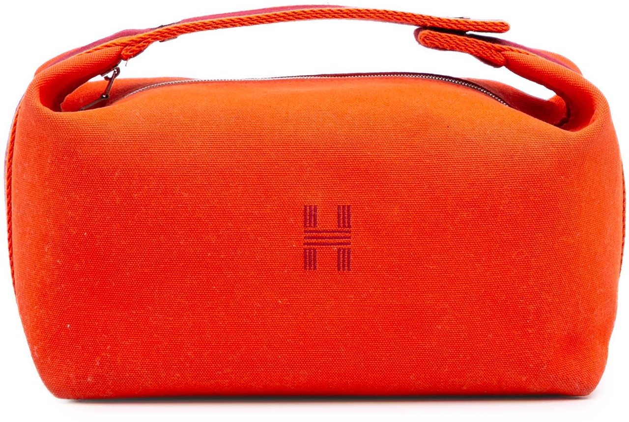 Hermès Large Canvas Bride A Brac Case Oranje