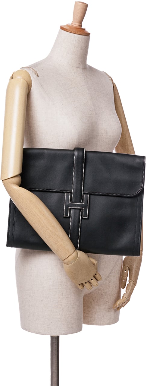 Hermès Swift Jige GM Zwart