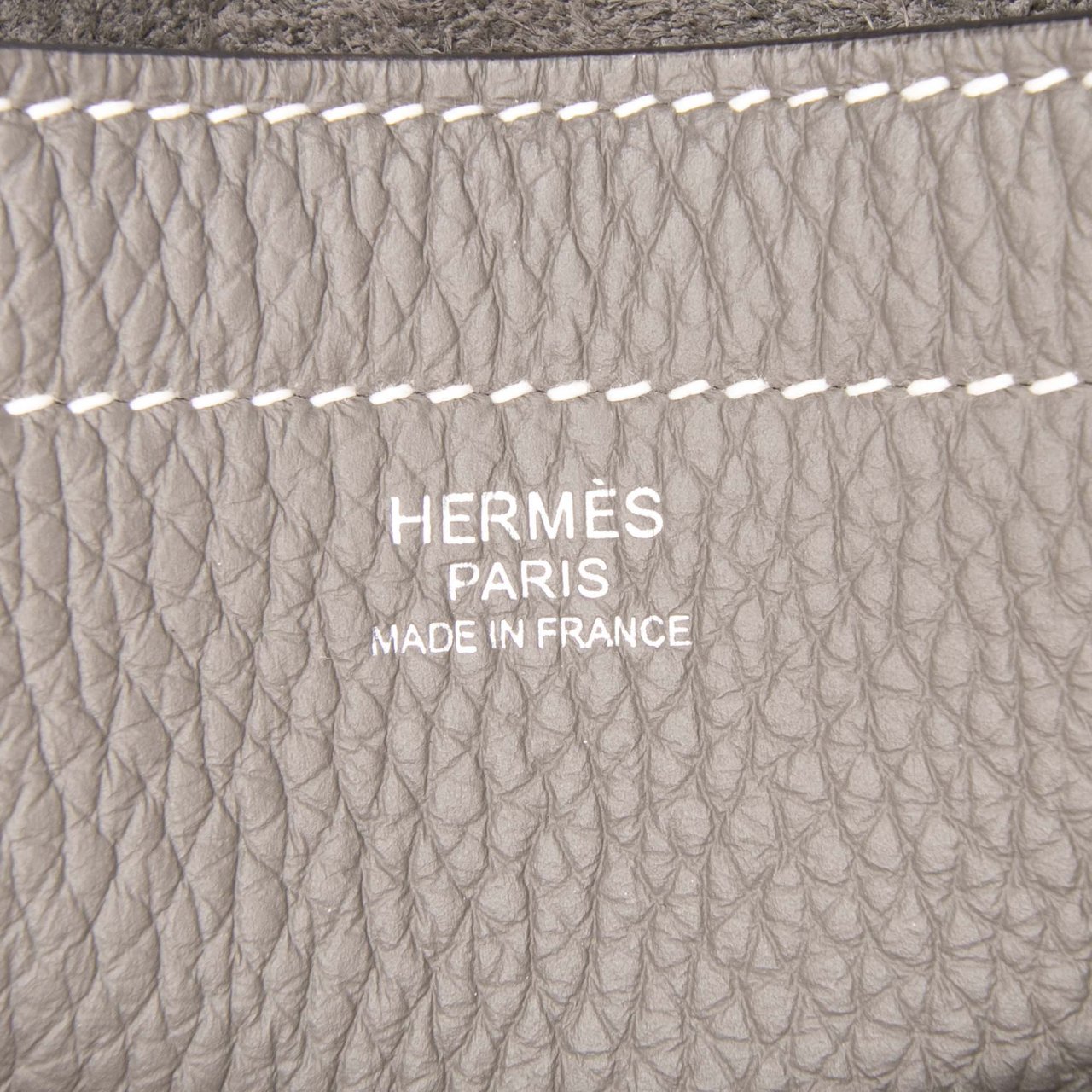 Hermès Taurillon Clemence Cabasellier 46 Grijs