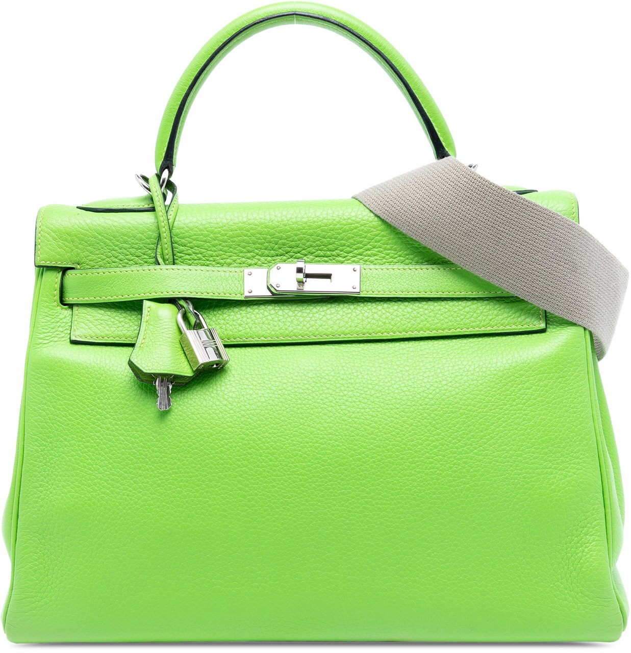 Hermès Clemence Kelly II Retourne 32 Groen