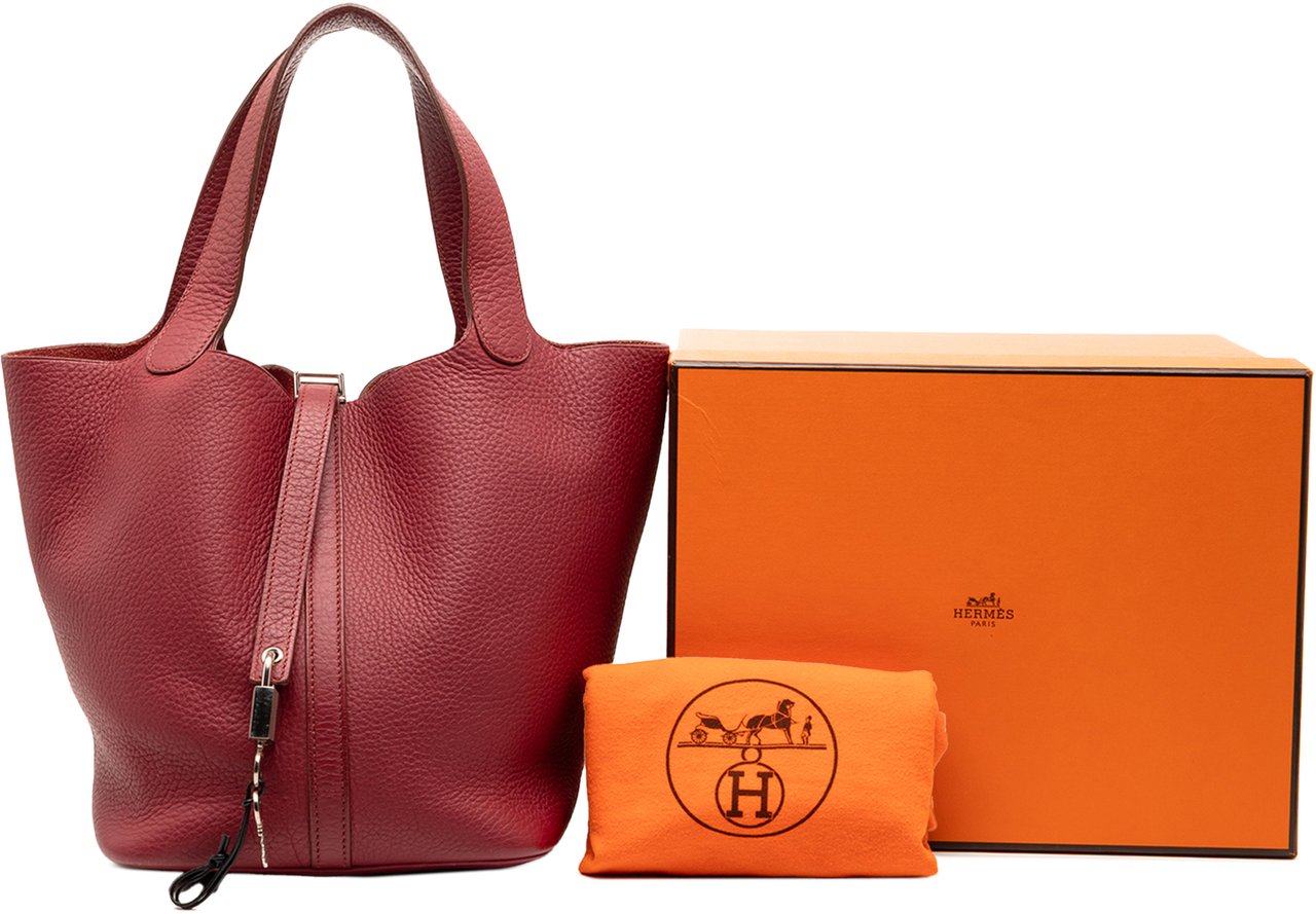 Hermès Clemence Picotin Lock 22 Rood