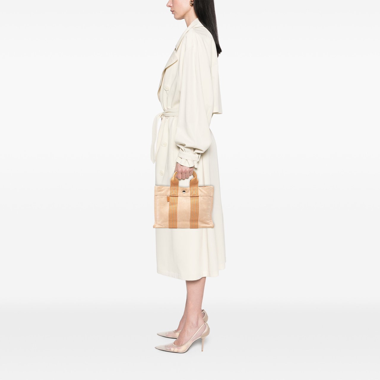 Hermès Canvas Fourre Tout PM Bruin