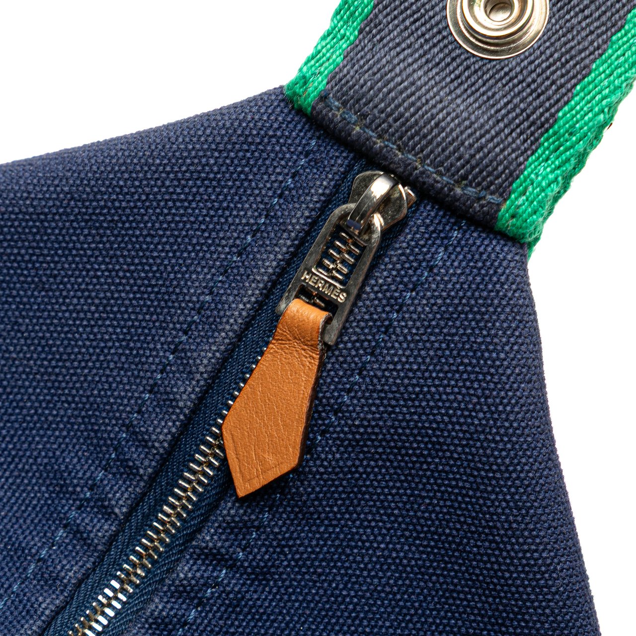 Hermès Small Canvas Bride A Brac Blauw