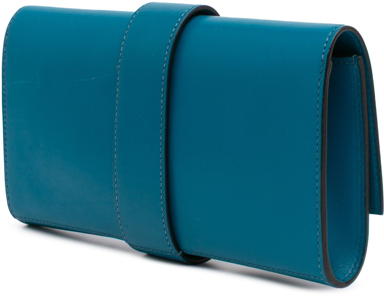 Hermès Tadelakt Medor Clutch 23 Blauw