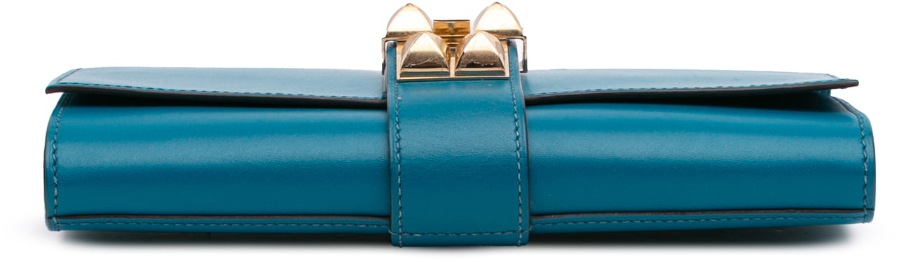 Hermès Tadelakt Medor Clutch 23 Blauw
