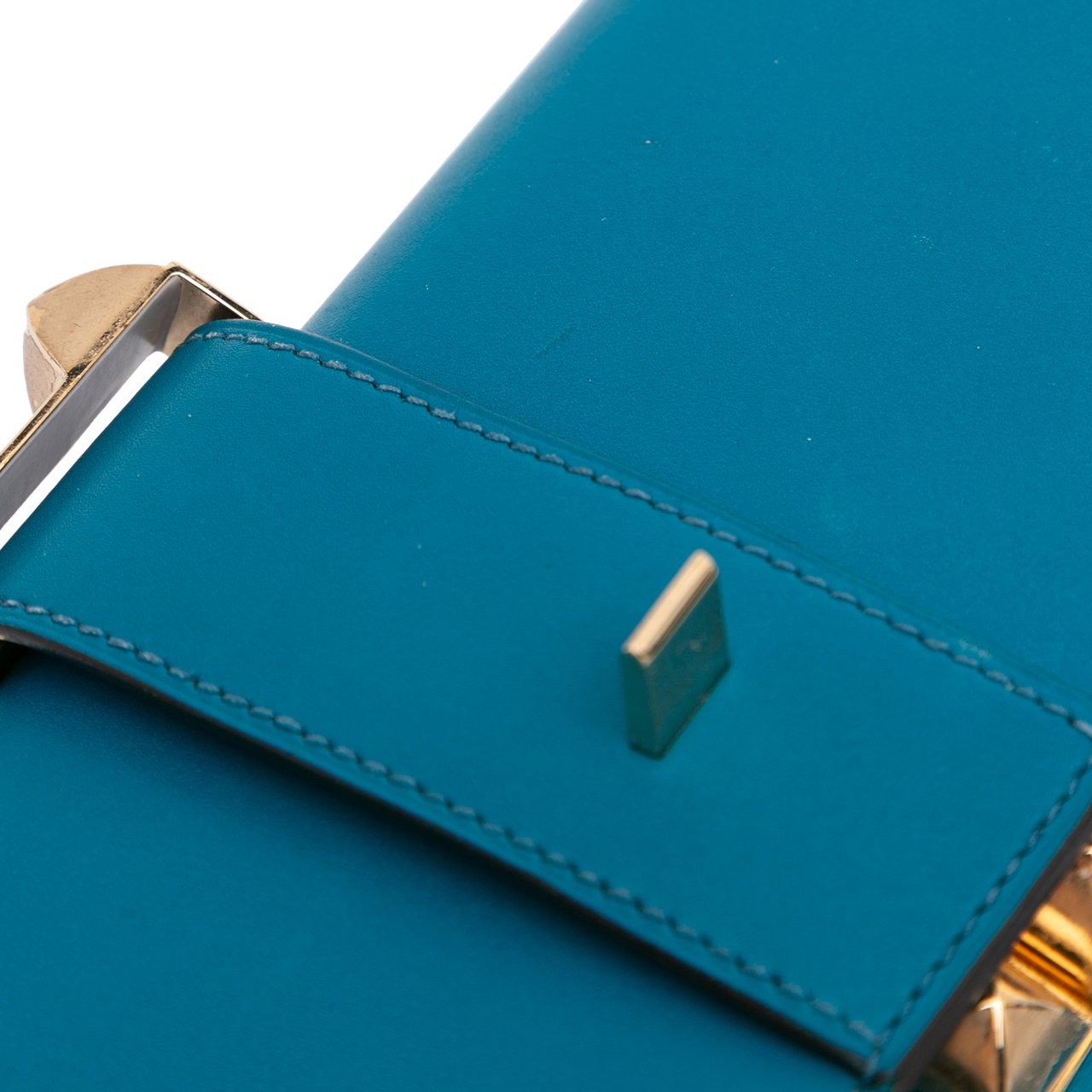 Hermès Tadelakt Medor Clutch 23 Blauw