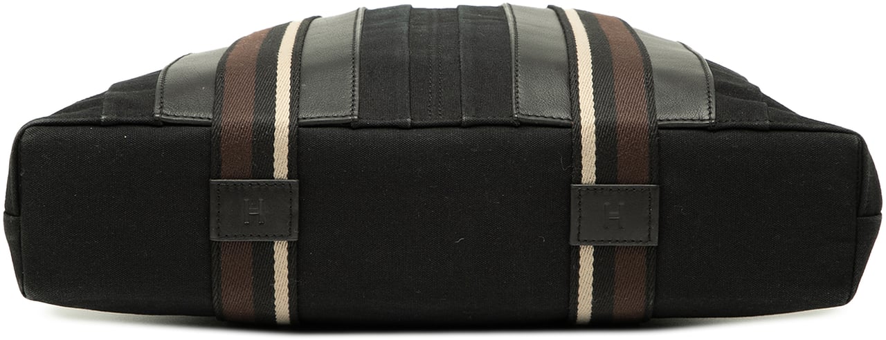 Hermès Canvas Sac Troca Horizontal MM Zwart