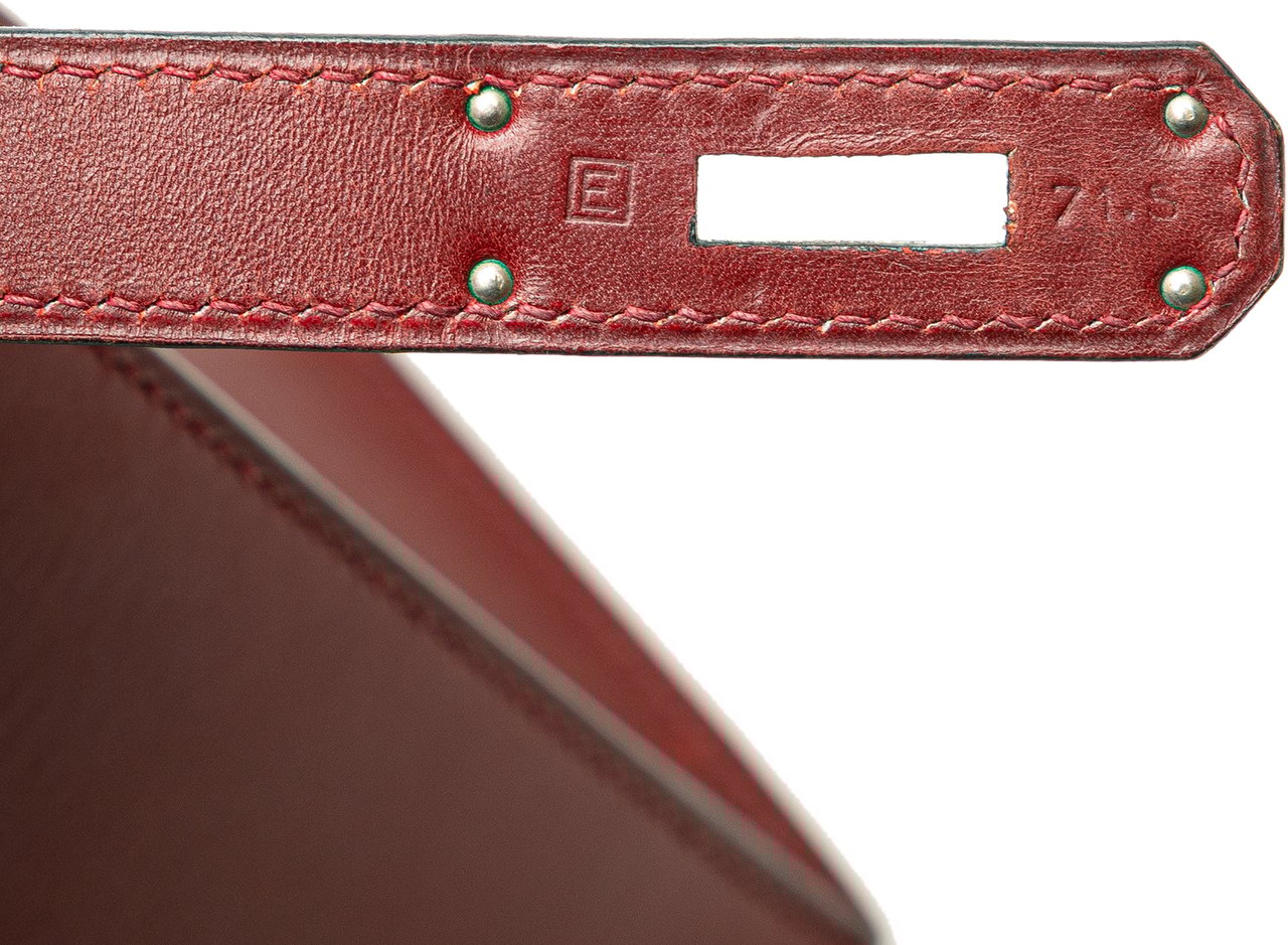 Hermès Box Calf Kelly II Sellier 28 Rood