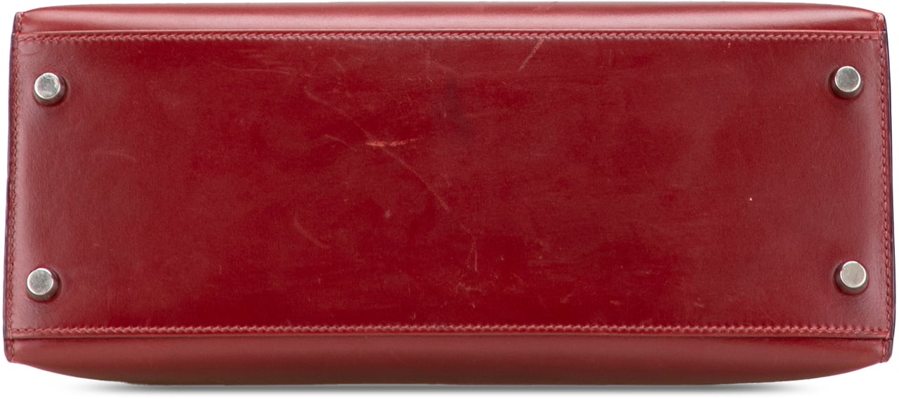 Hermès Box Calf Kelly II Sellier 28 Rood
