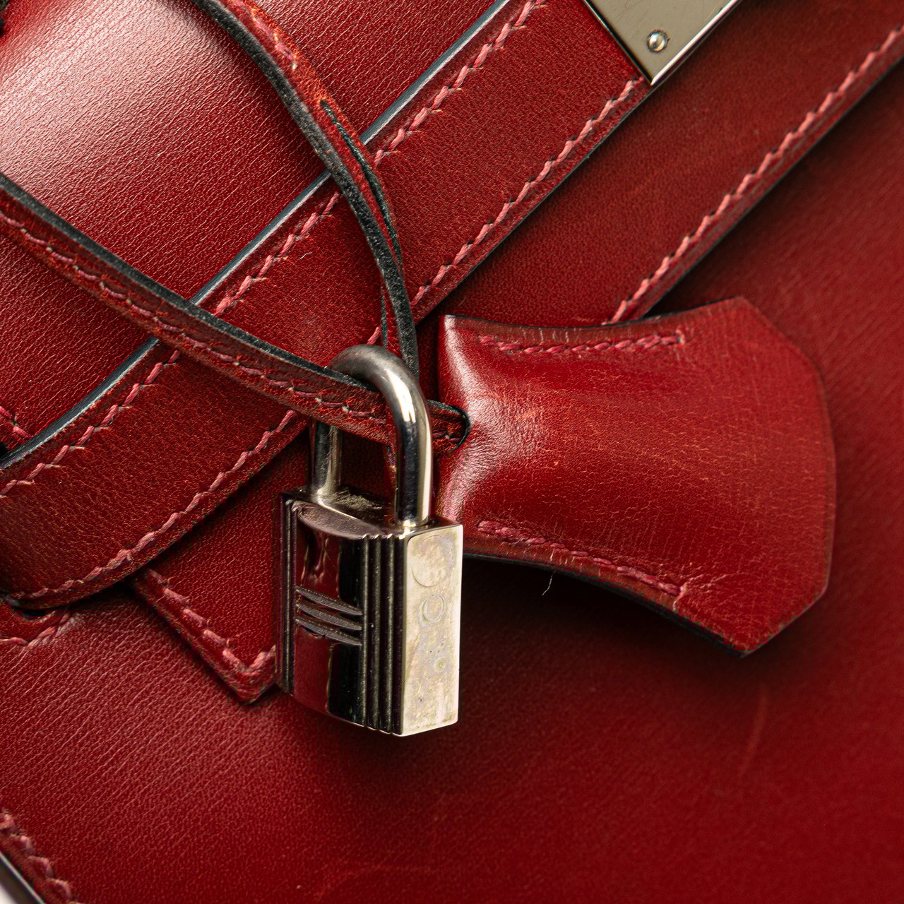 Hermès Box Calf Kelly II Sellier 28 Rood