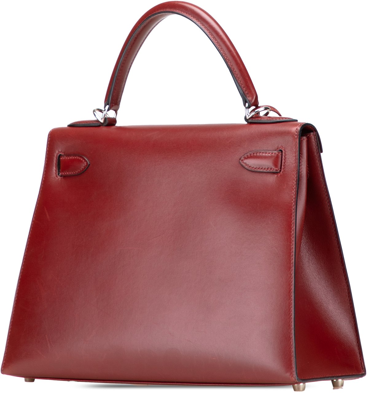 Hermès Box Calf Kelly II Sellier 28 Rood