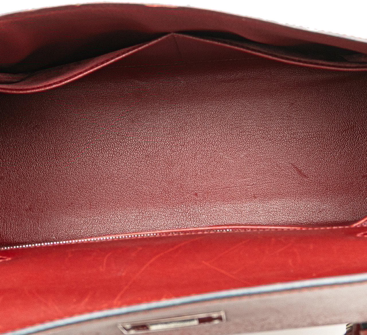 Hermès Box Calf Kelly II Sellier 28 Rood