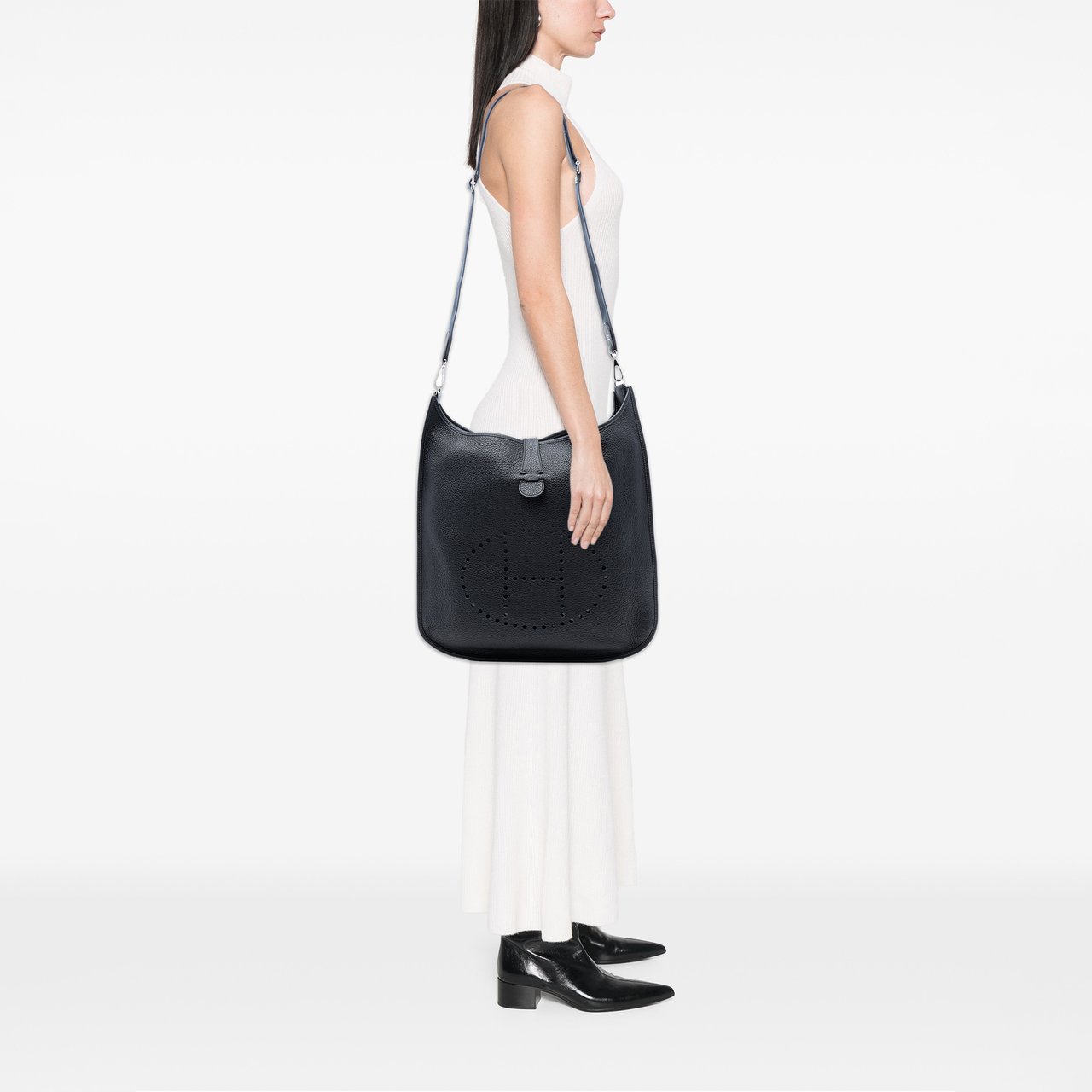 Hermès Clemence Evelyne III 40 Blauw