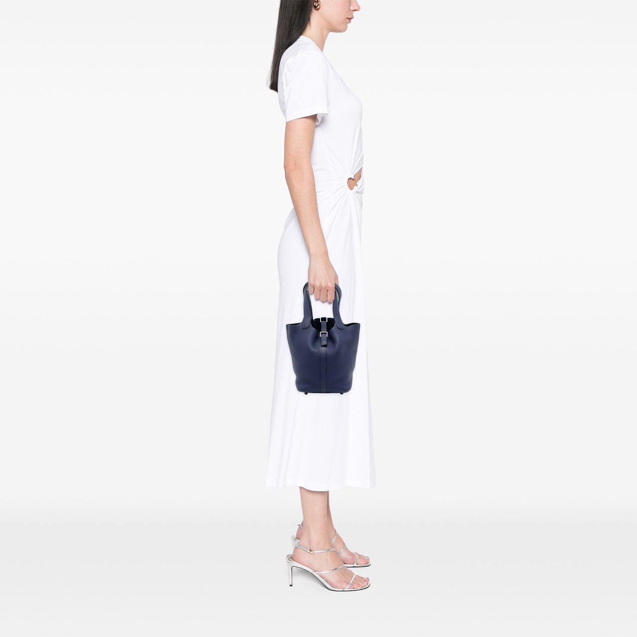 Hermès Clemence Picotin Lock 18 Blauw