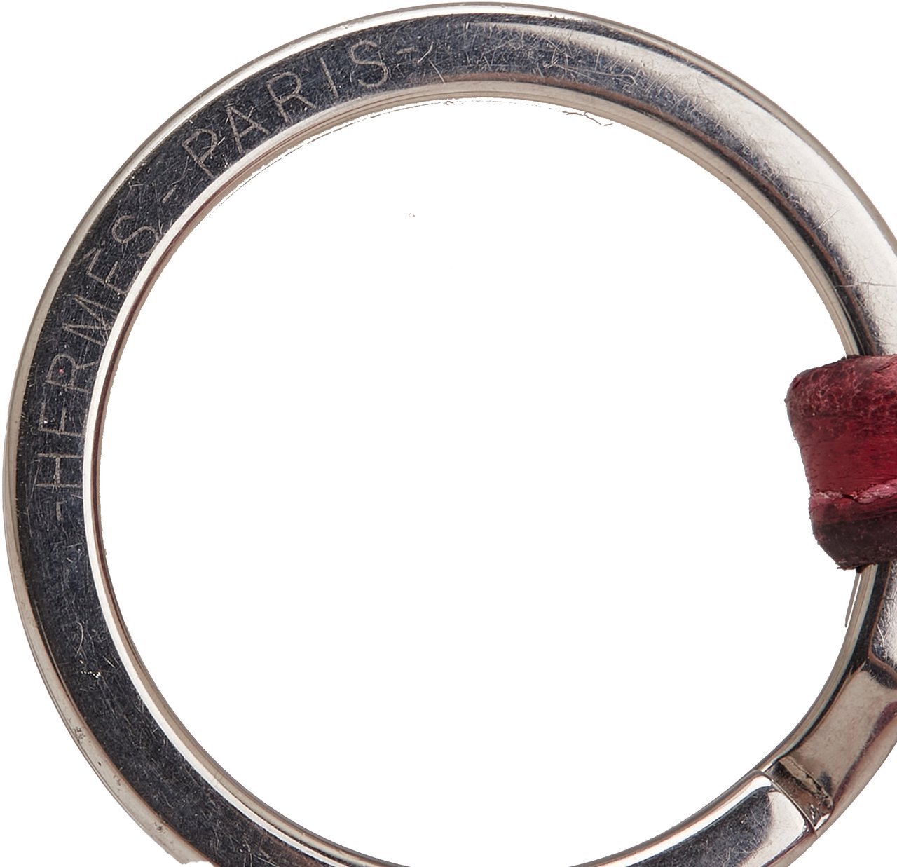 Hermès Milo Lambskin Carmen Key Ring Roze