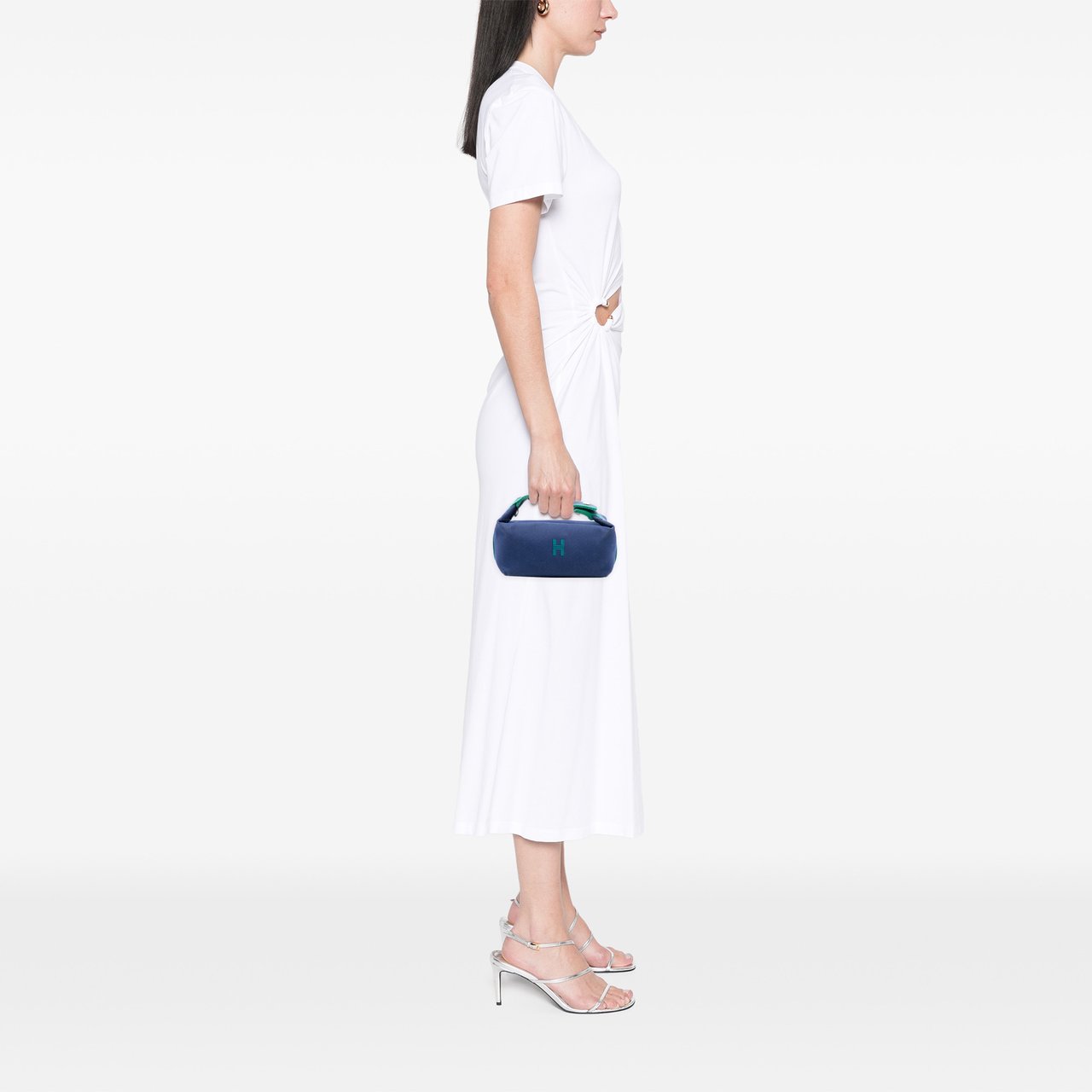 Hermès Small Toile Bride A Brac Case Blauw