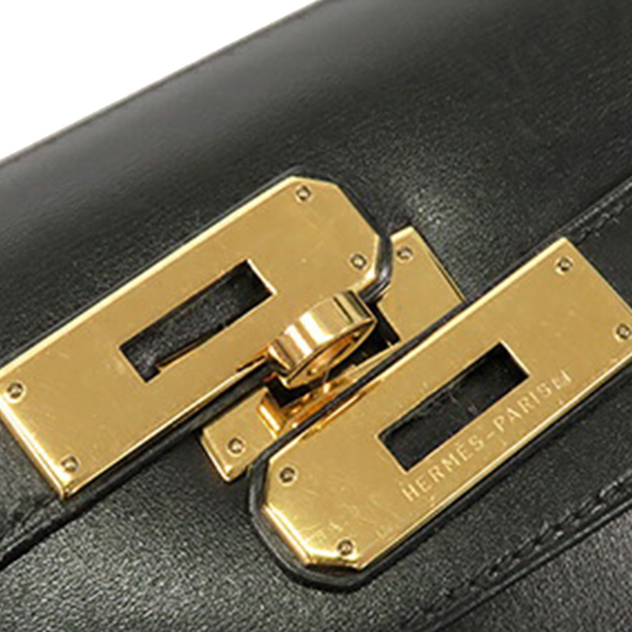 Hermès Box Calf Kelly Sellier 32 Zwart