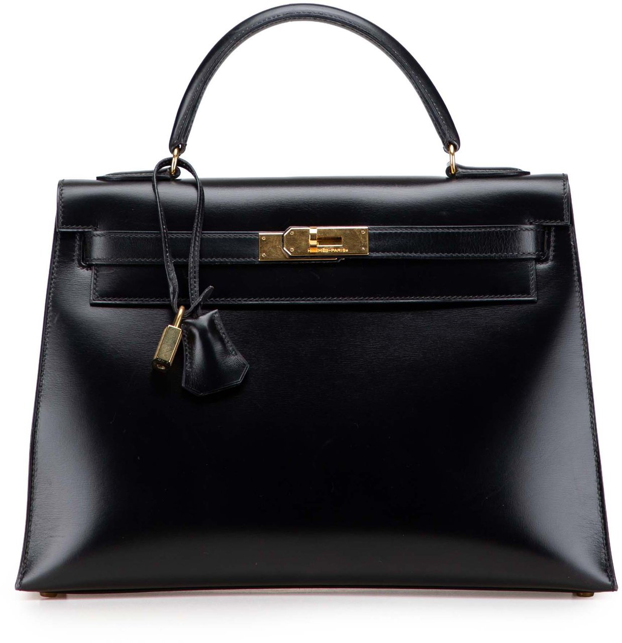 Hermès Box Calf Kelly Sellier 32 Zwart