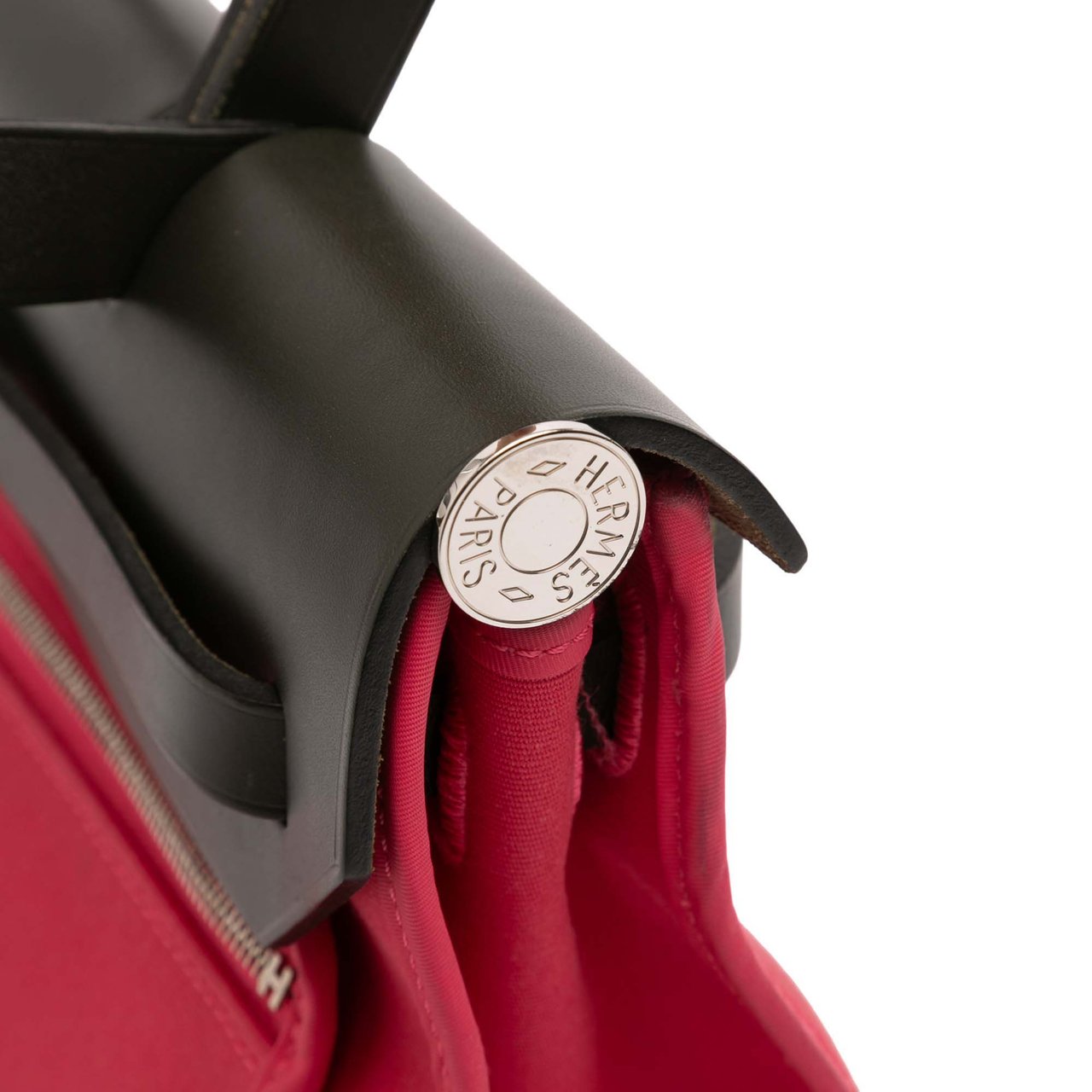 Hermès Toile Herbag Zip 31 Roze