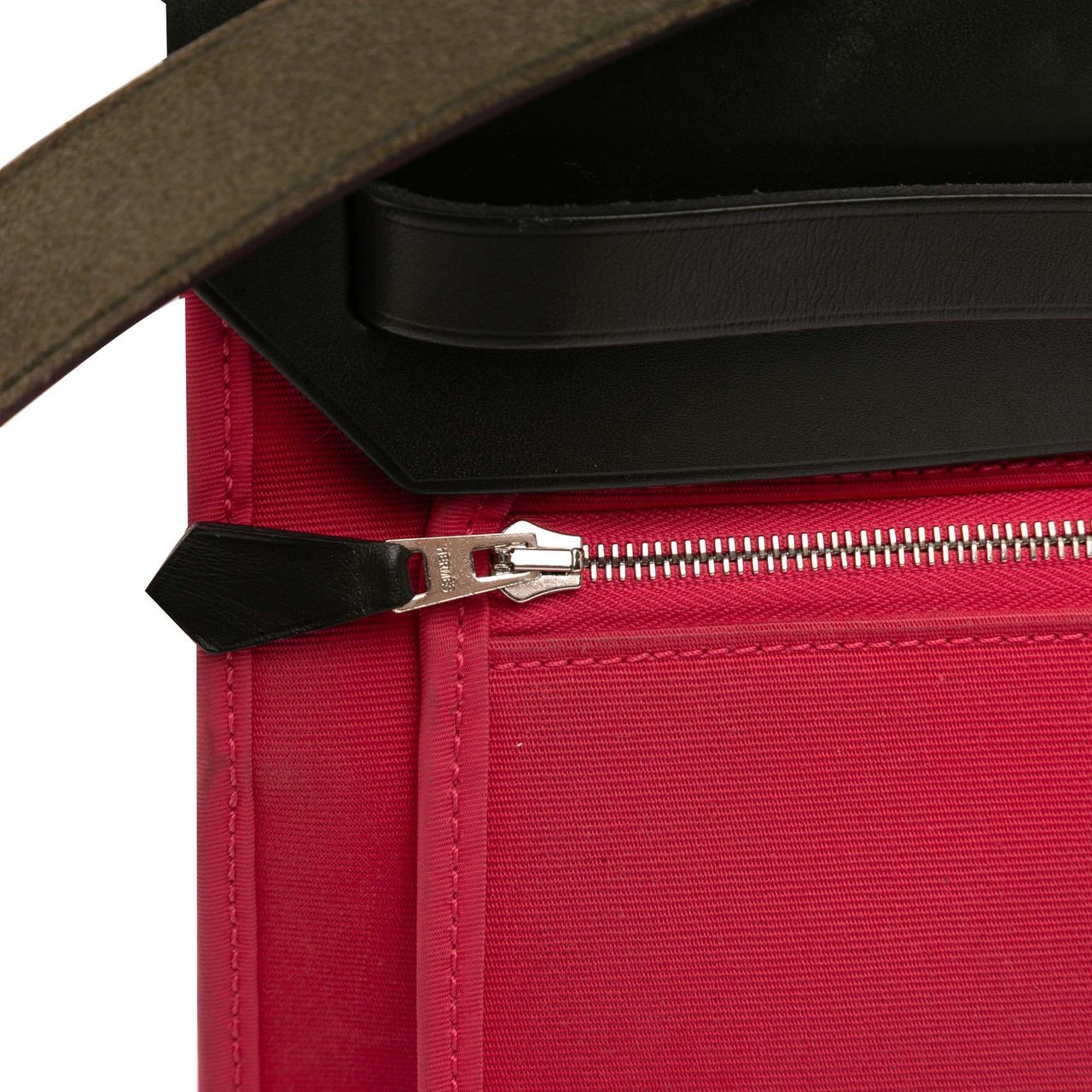 Hermès Toile Herbag Zip 31 Roze