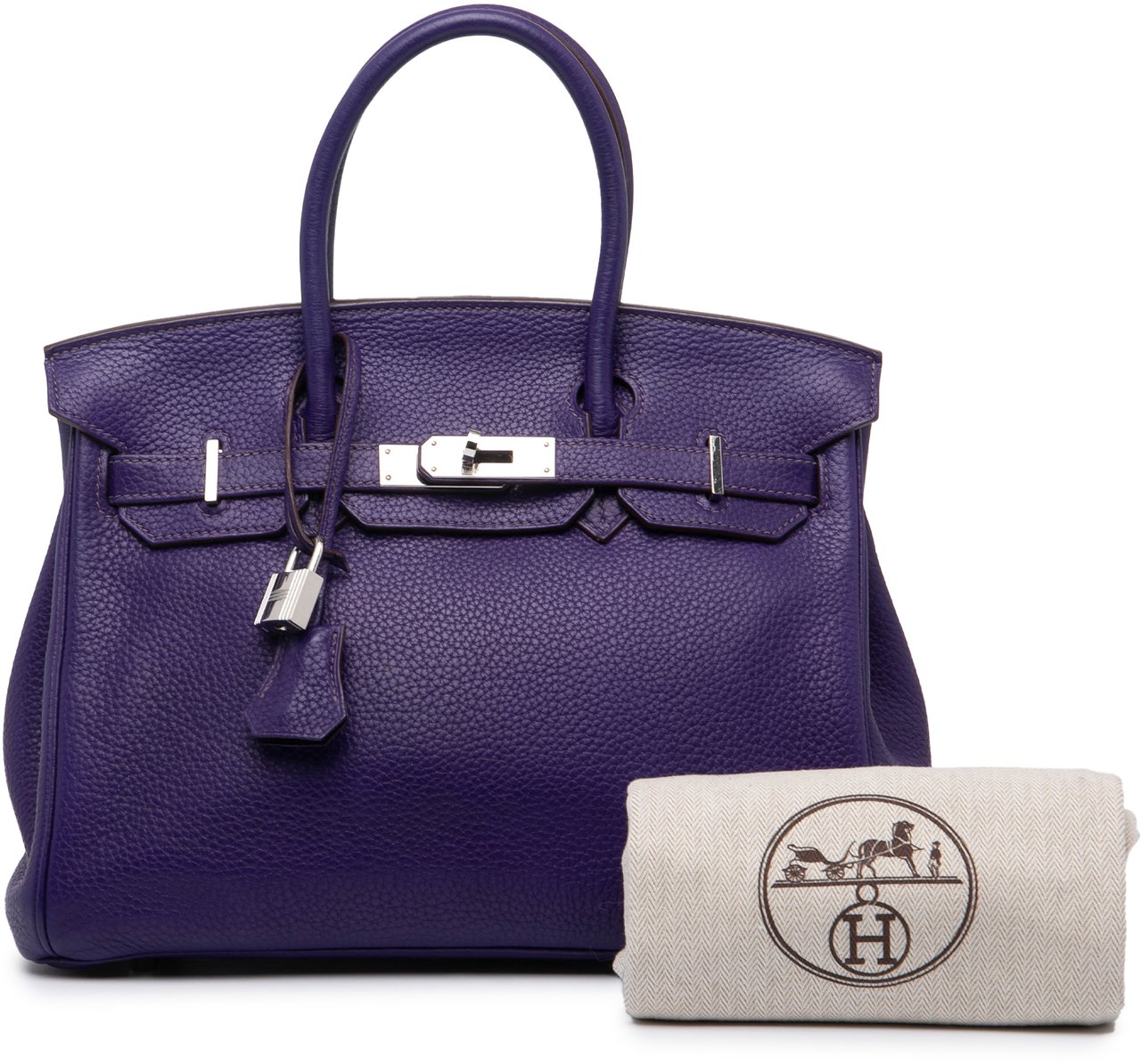 Hermès Clemence Birkin 30 Paars