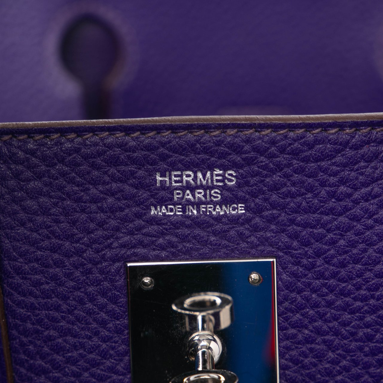 Hermès Clemence Birkin 30 Paars