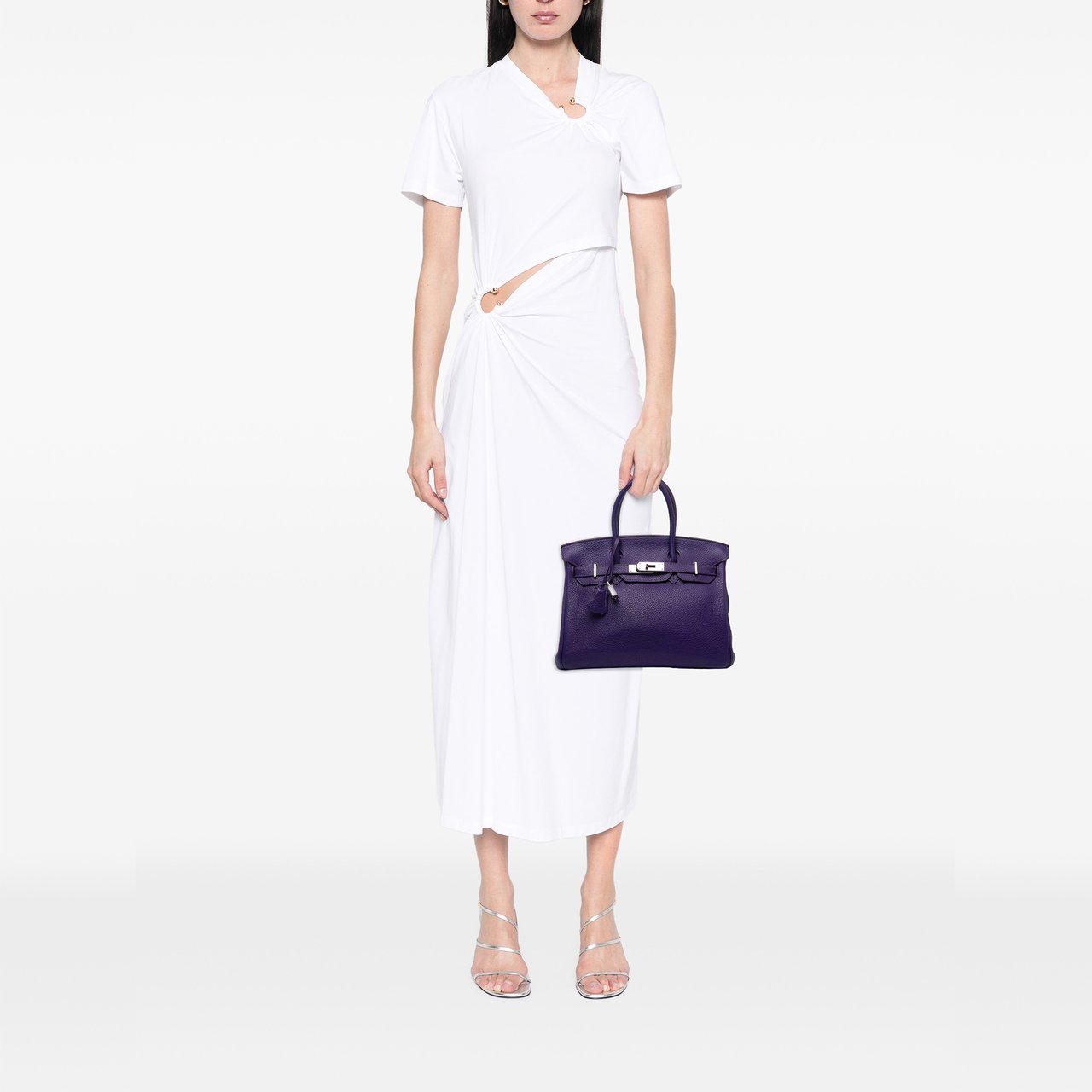 Hermès Clemence Birkin 30 Paars
