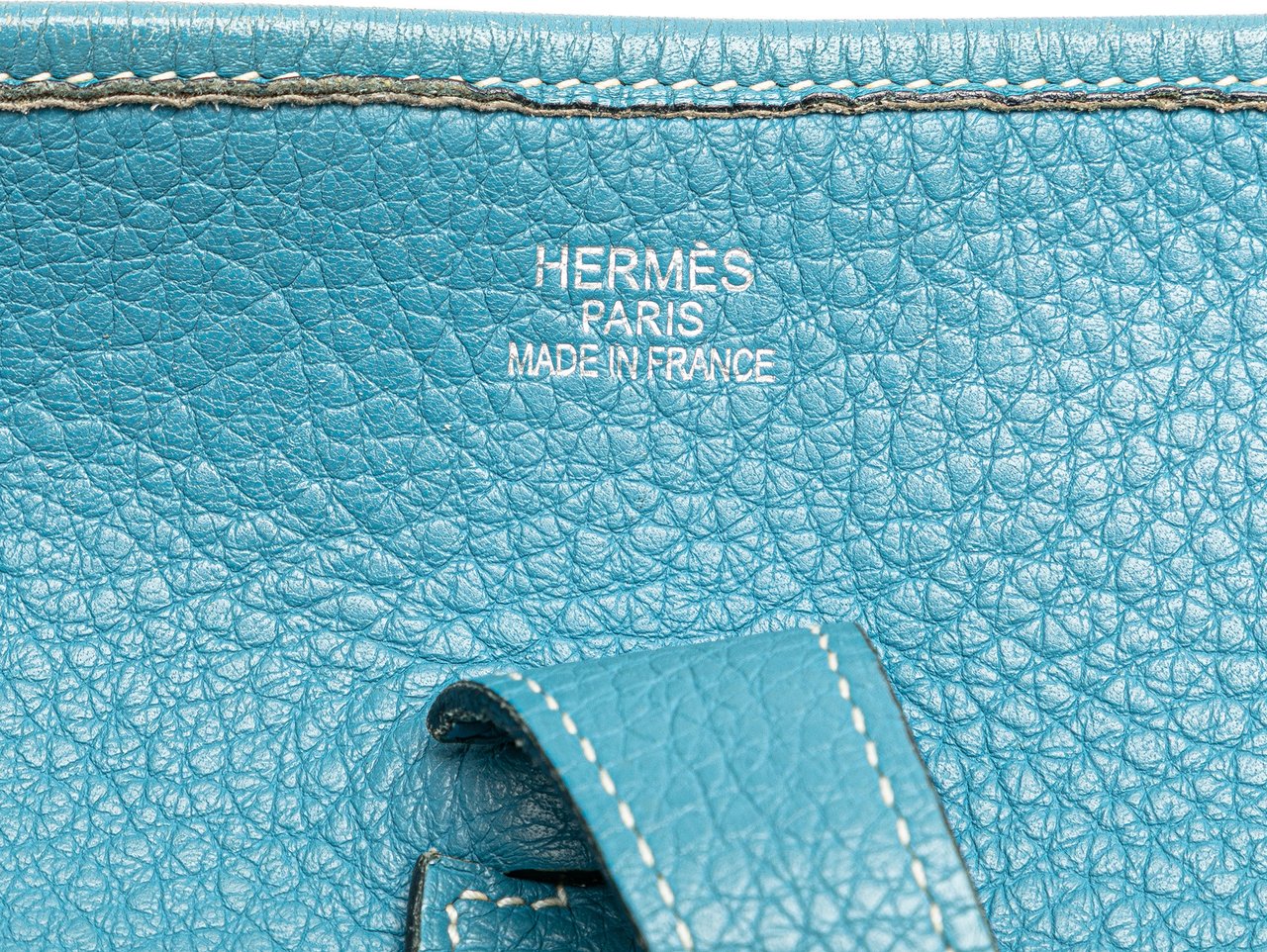 Hermès Clemence Evelyne II GM Blauw