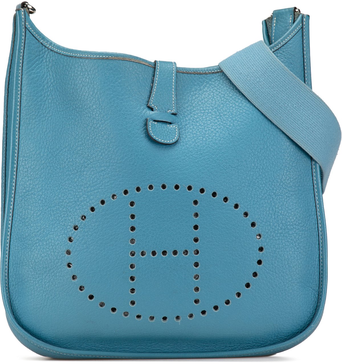 Hermès Clemence Evelyne II GM Blauw