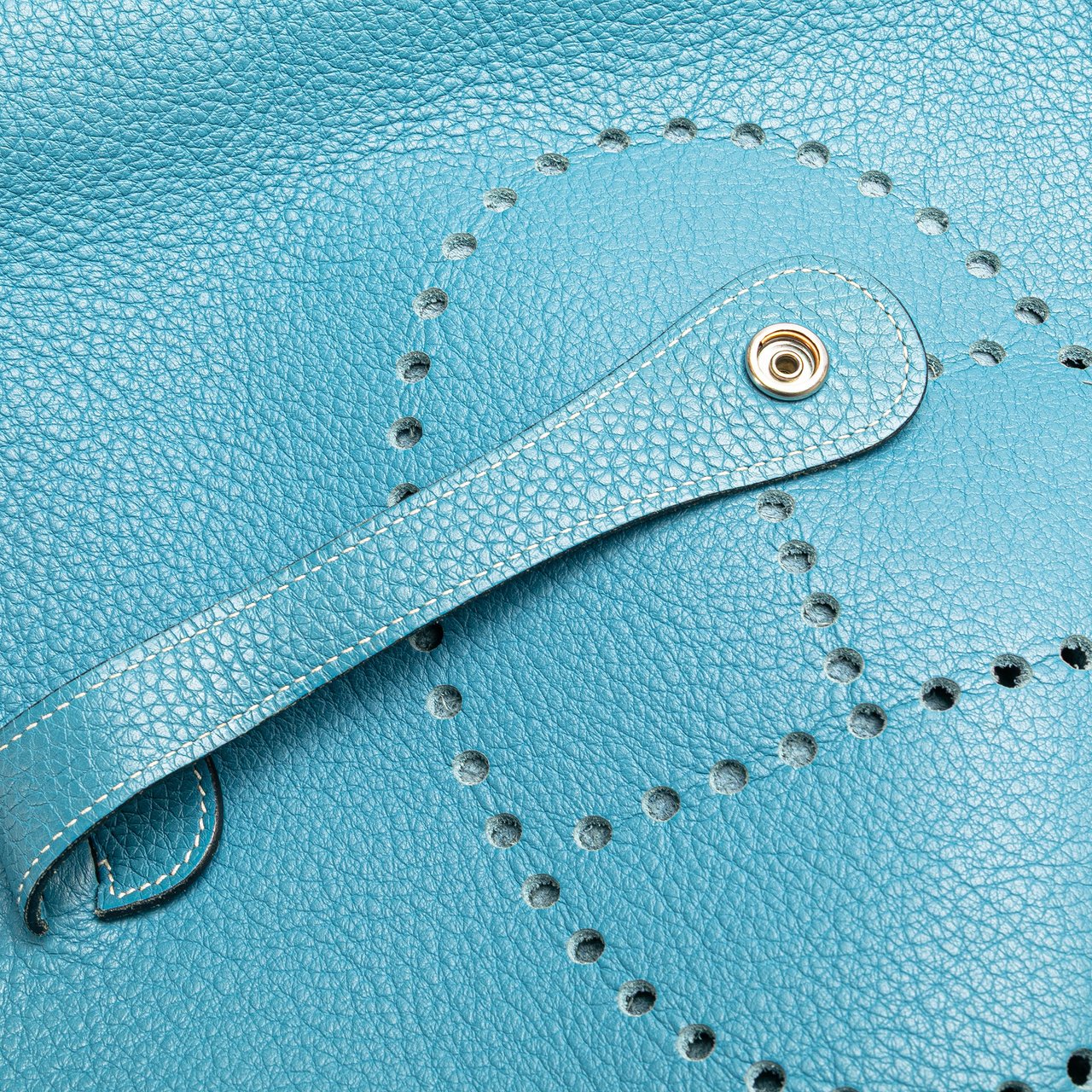 Hermès Clemence Evelyne II GM Blauw