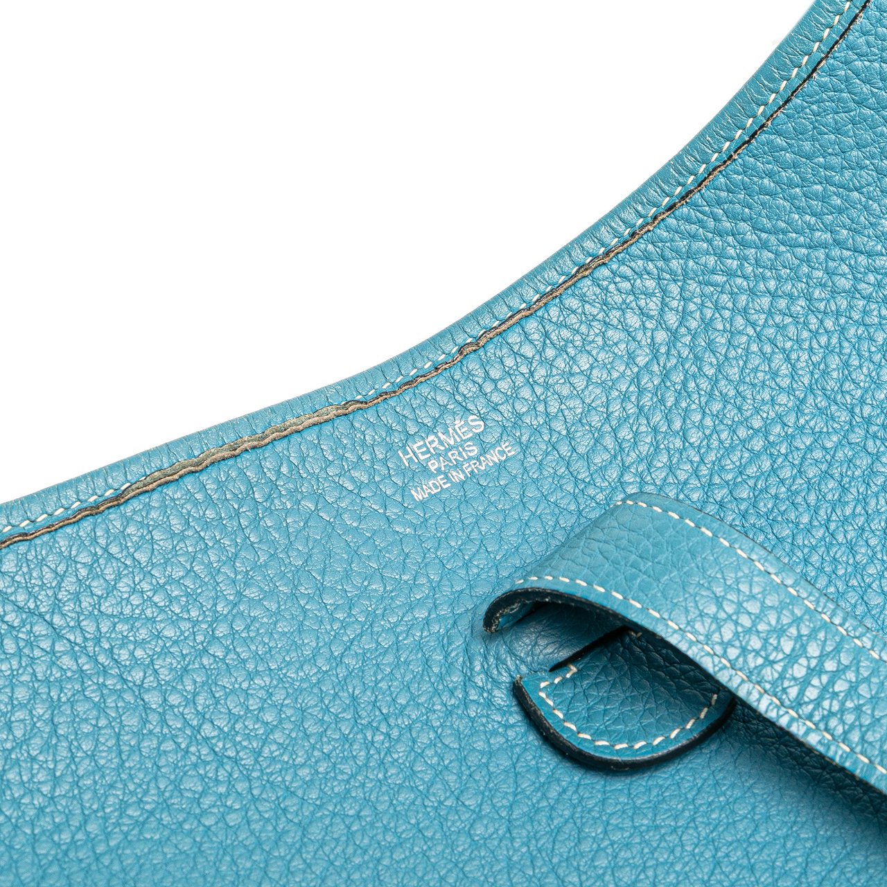 Hermès Clemence Evelyne II GM Blauw