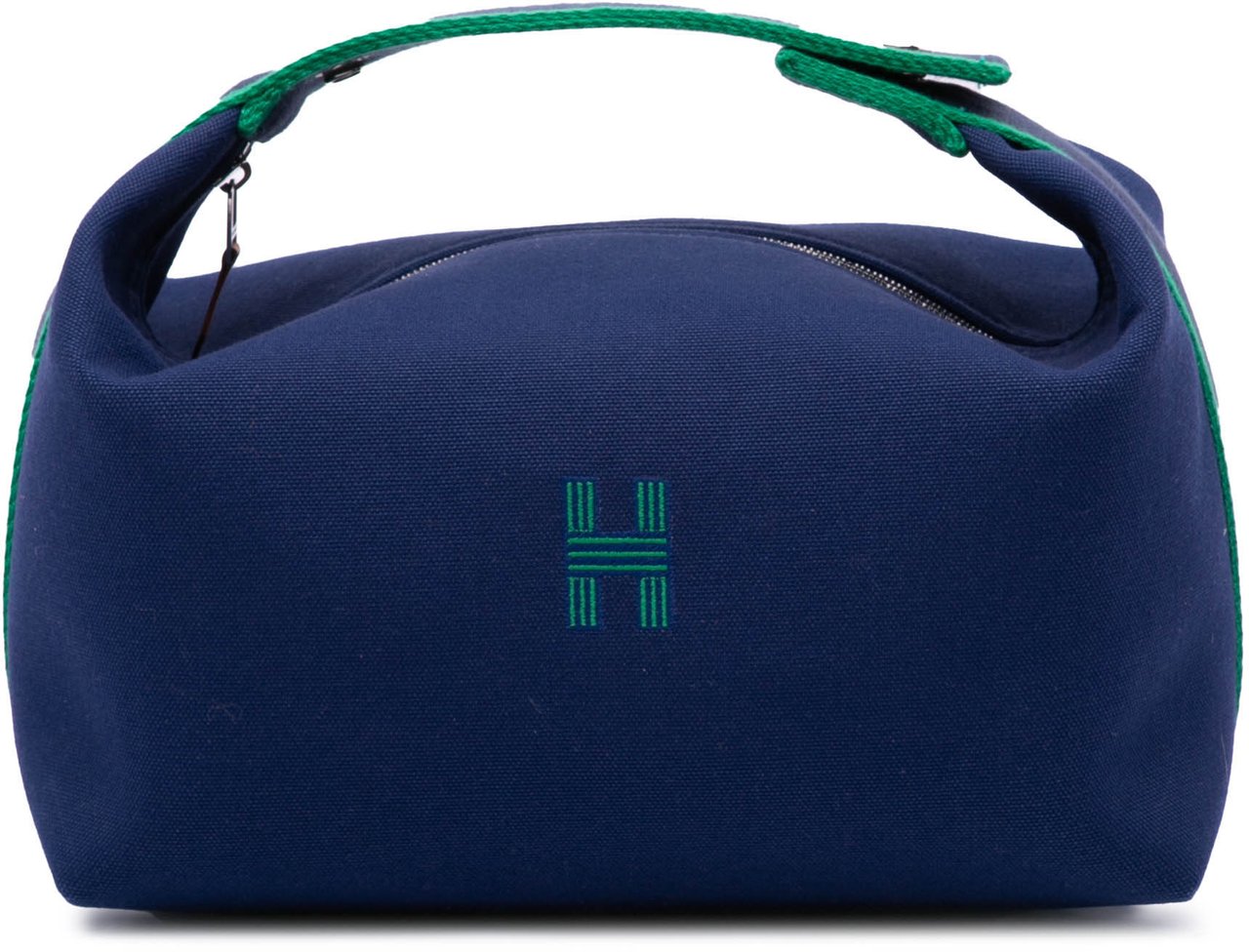 Hermès Large Toile Bride A Brac Blauw